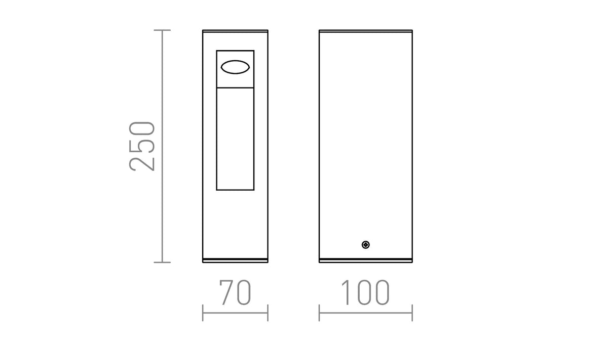 TREEZA LED 25 maattekening