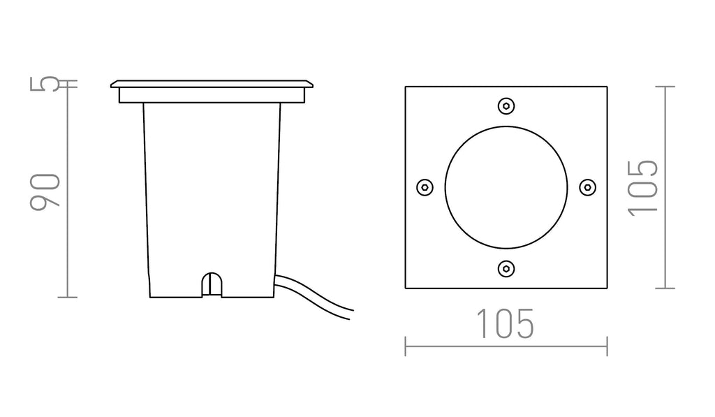 RIZZ SQ 105 maattekening