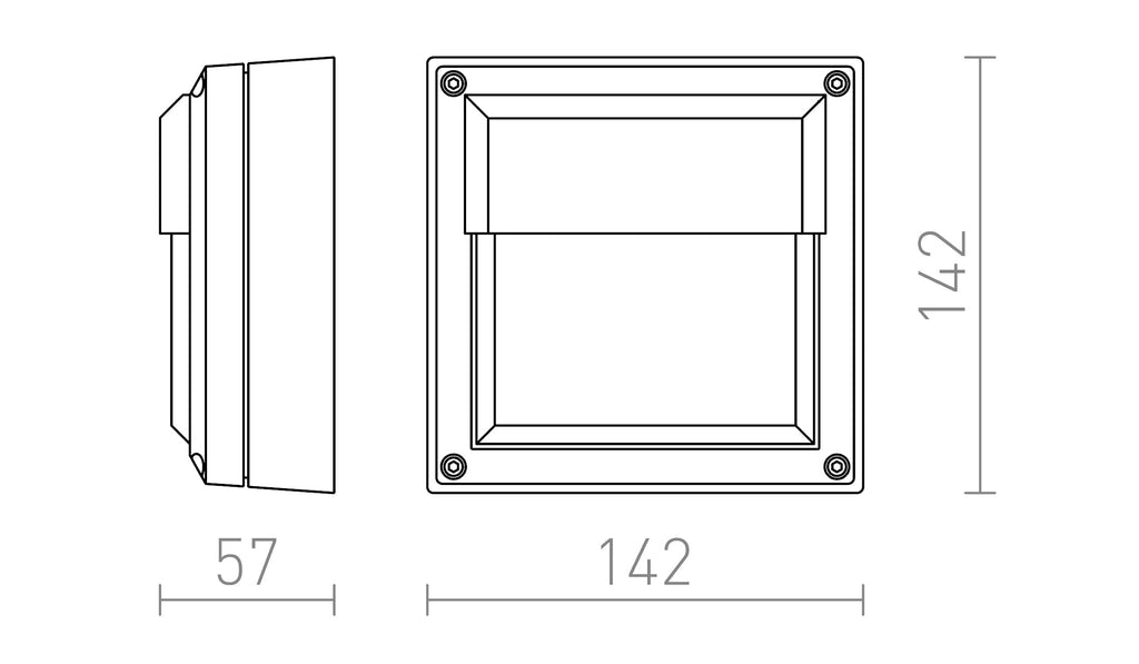 DELTA 145 WAND maattekening