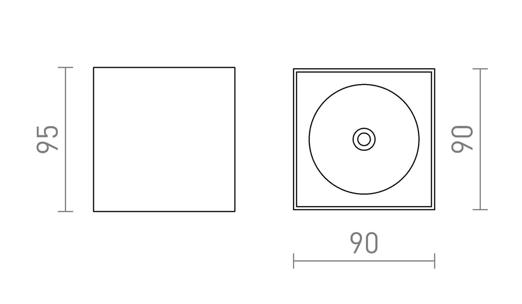SENZA SQ maattekening