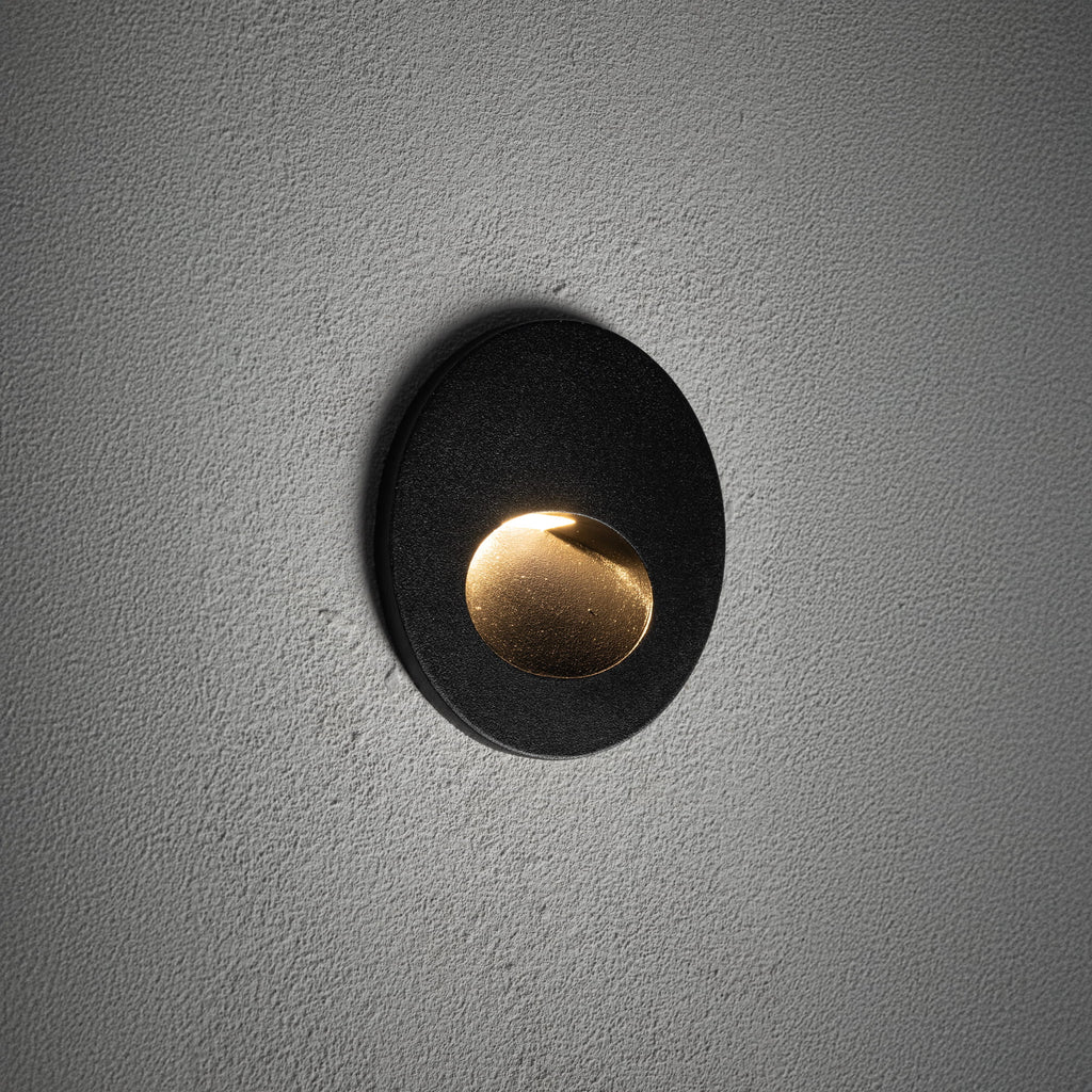 AVA LED inbouw buitenwandlamp zwart, afbeelding 2