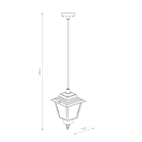 ANA buitenhanglamp zwart, afbeelding 2