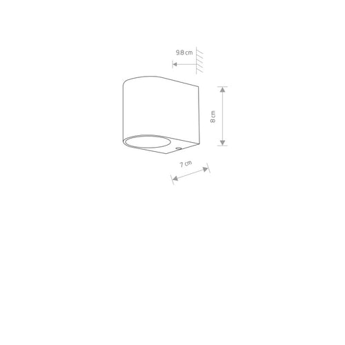 ARRIS I buitenwandlamp zilver, afbeelding 2
