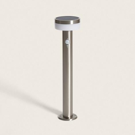 HALVIVO solar tuinpaal 50 cm zilver