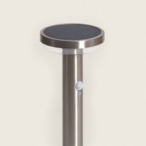 DORMAVO solar tuinpaal zilver detail zonnepaneel