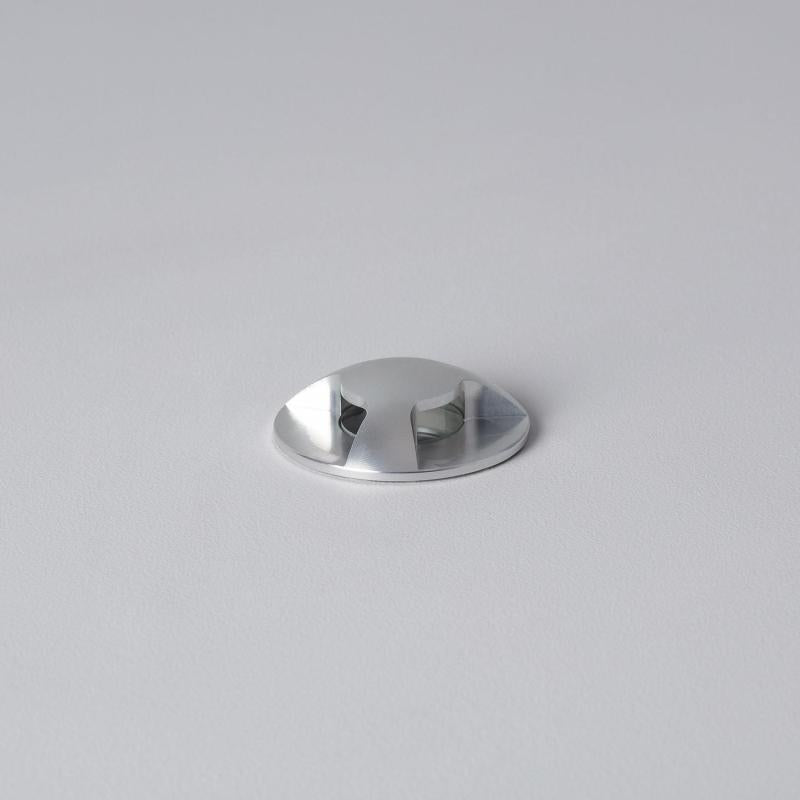 CHALVARO grondspot inbouw 2W aluminium