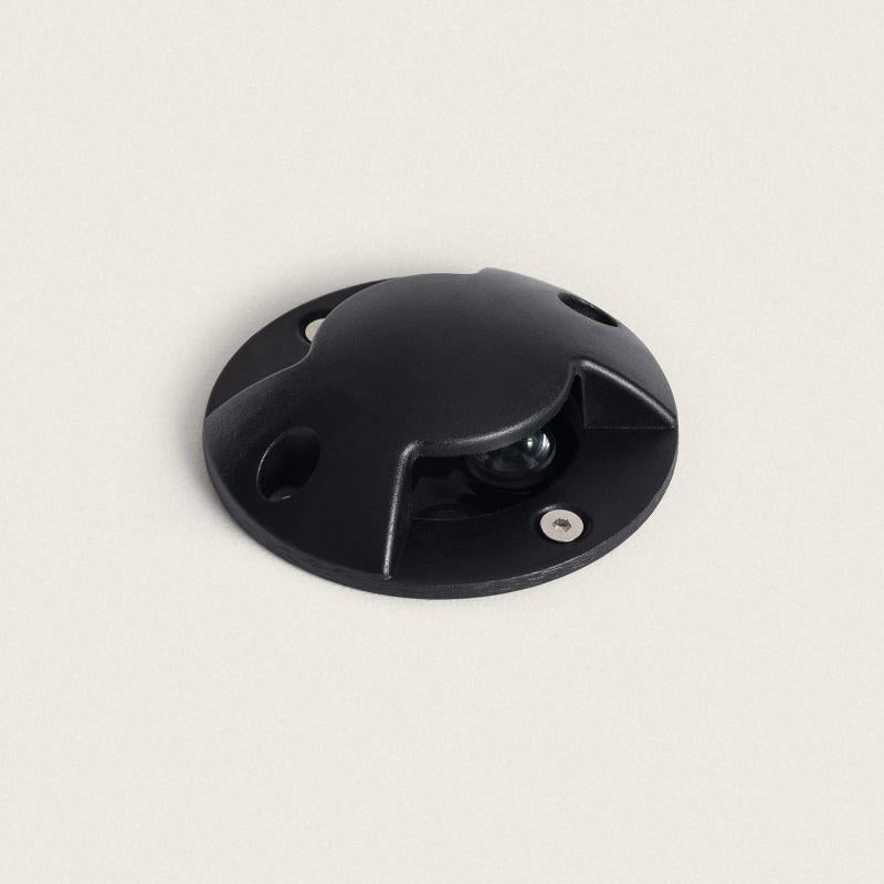 GIMBARO grondspot inbouw 3W zwart