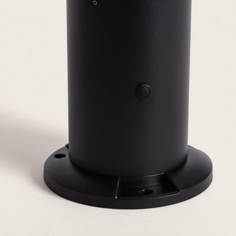 ZAMBARO tuinpaal 35 cm zwart zijaanzicht