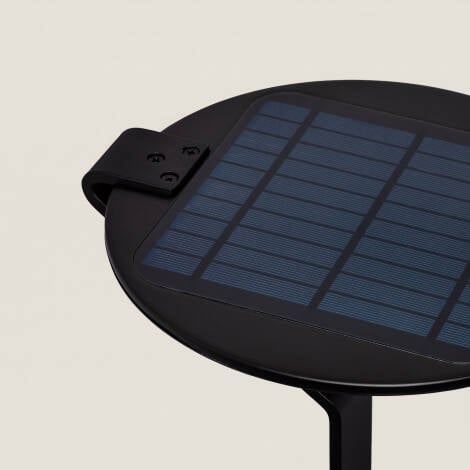 KORVANO solar tuinpaal zwart zonnepaneel