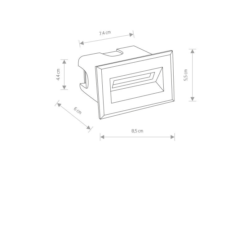 BAY LED buitenwandlamp zwart S, afbeelding 4