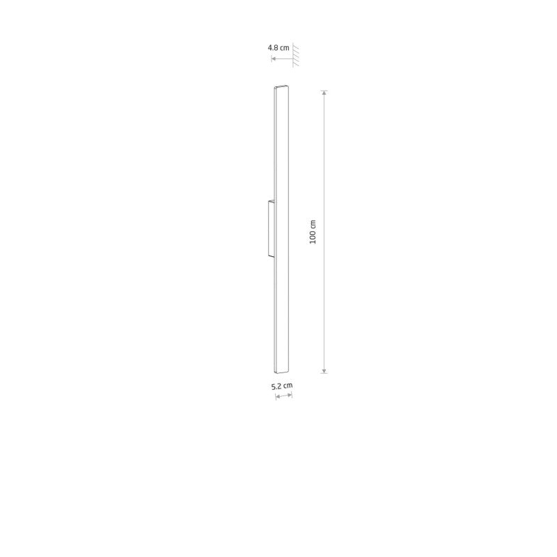 DEMI LED buitenwandlamp zwart M, afbeelding 7