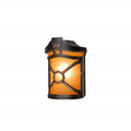 DON buitenwandlamp zwart met koperpatina