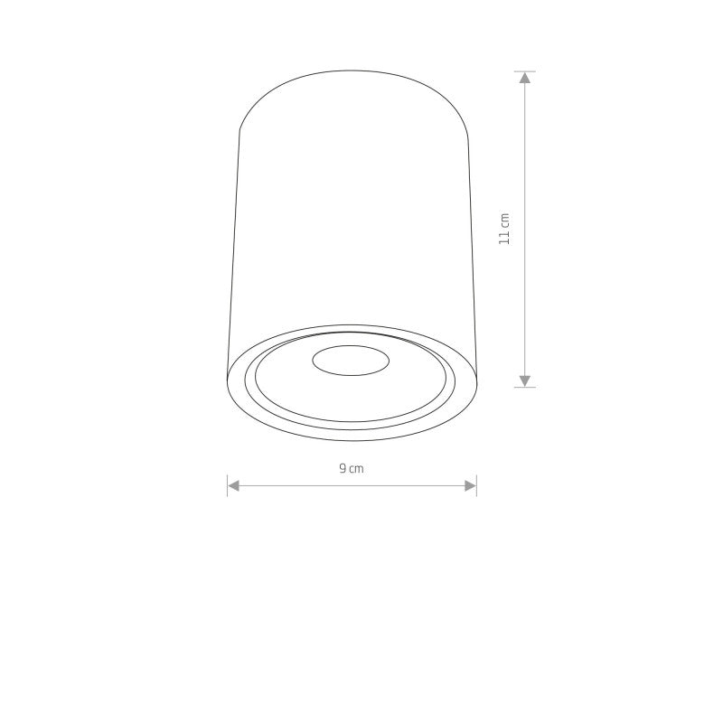 EDESA LED buitenplafondlamp M zwart, afbeelding 2