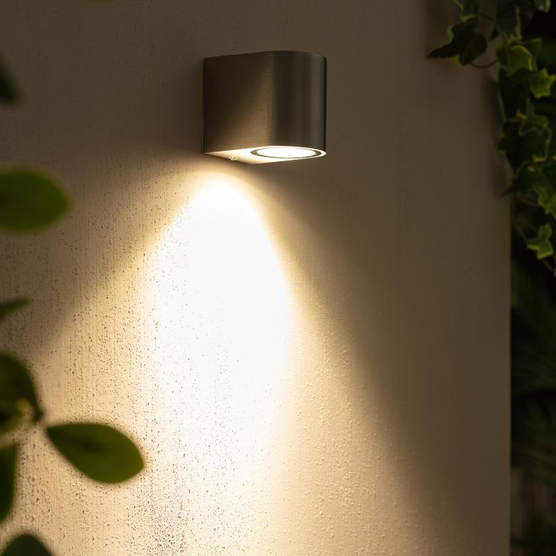 ELMAVO buitenwandlamp zilver