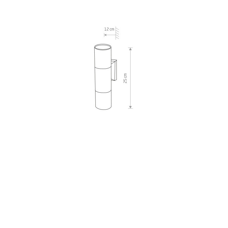 EXE II buitenwandlamp zwart, afbeelding 2