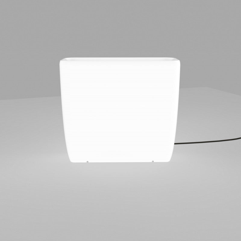 FLOWERPOT lichtgevende bloempot wit L