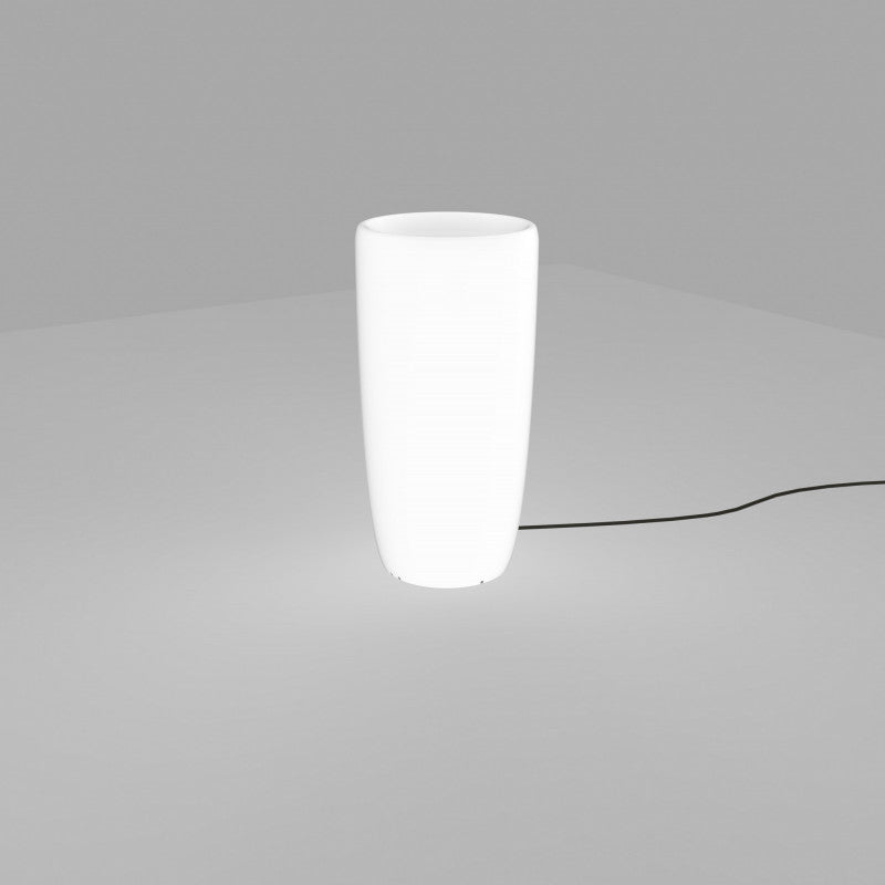 FLOWERPOT lichtgevende bloempot wit M