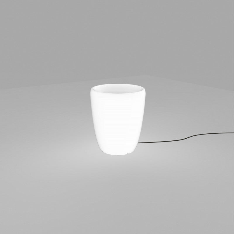FLOWERPOT lichtgevende bloempot wit S