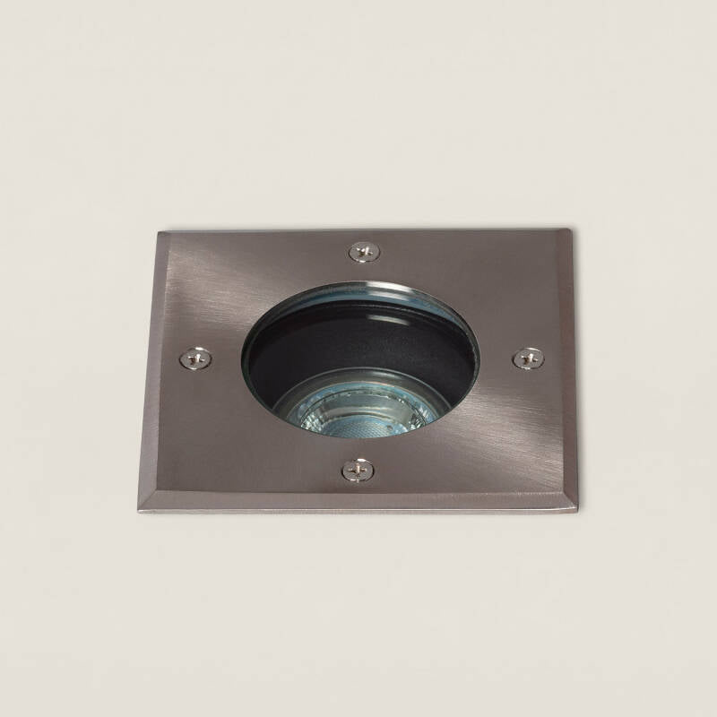 QUADRIVO grondspot inbouw vierkant rvs