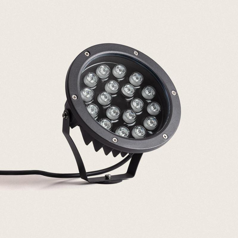 LUMBRAVO tuinspot op grondspies 18W zwart