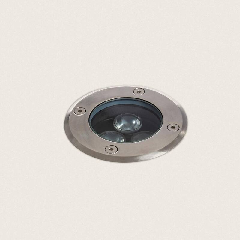SOLVIVO grondspot inbouw 3W rvs