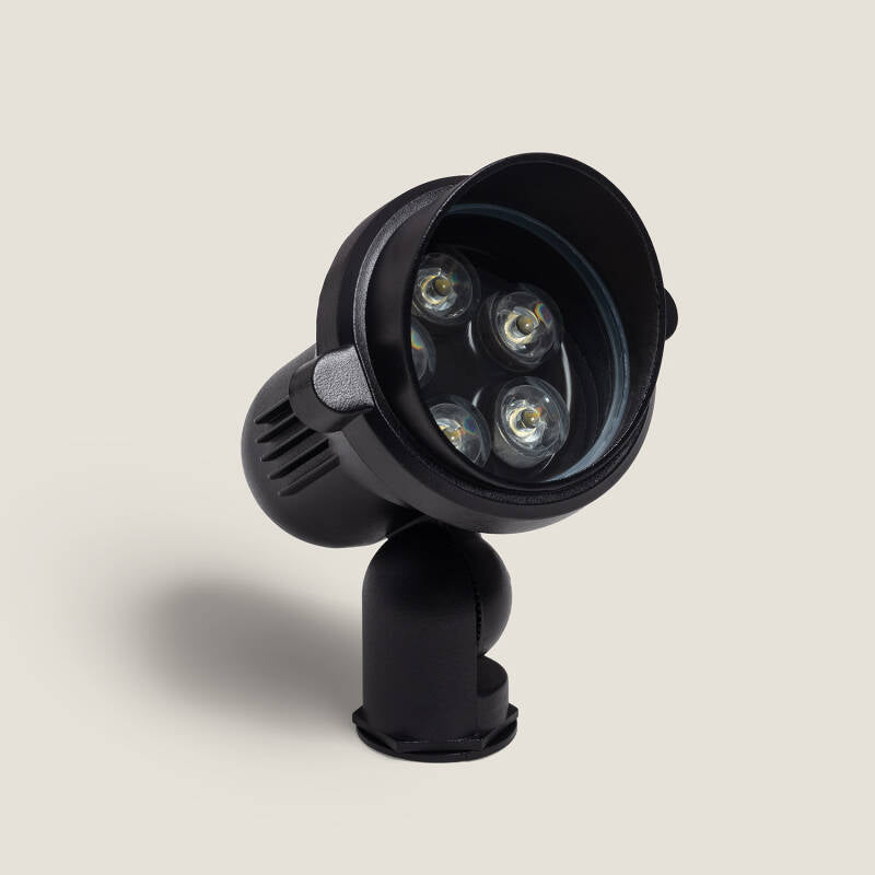 GLIMARO tuinspot op grondspies 5W zwart