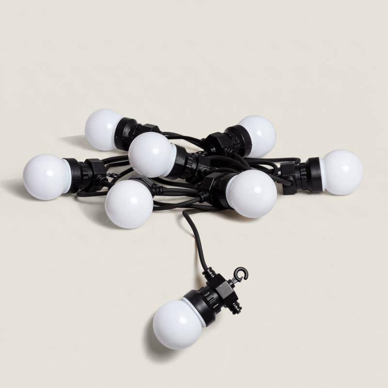 HELIVO solar lichtsnoer met 8 lampen wit
