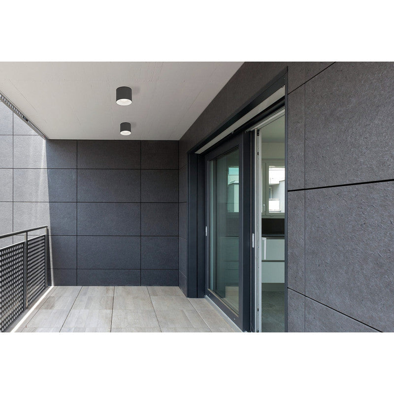 HEXA buitenplafondlamp grafiet, afbeelding 3