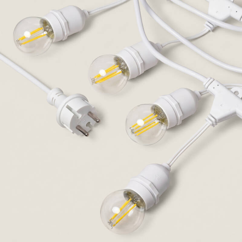 SOLTIVO lichtsnoer wit in de tuin