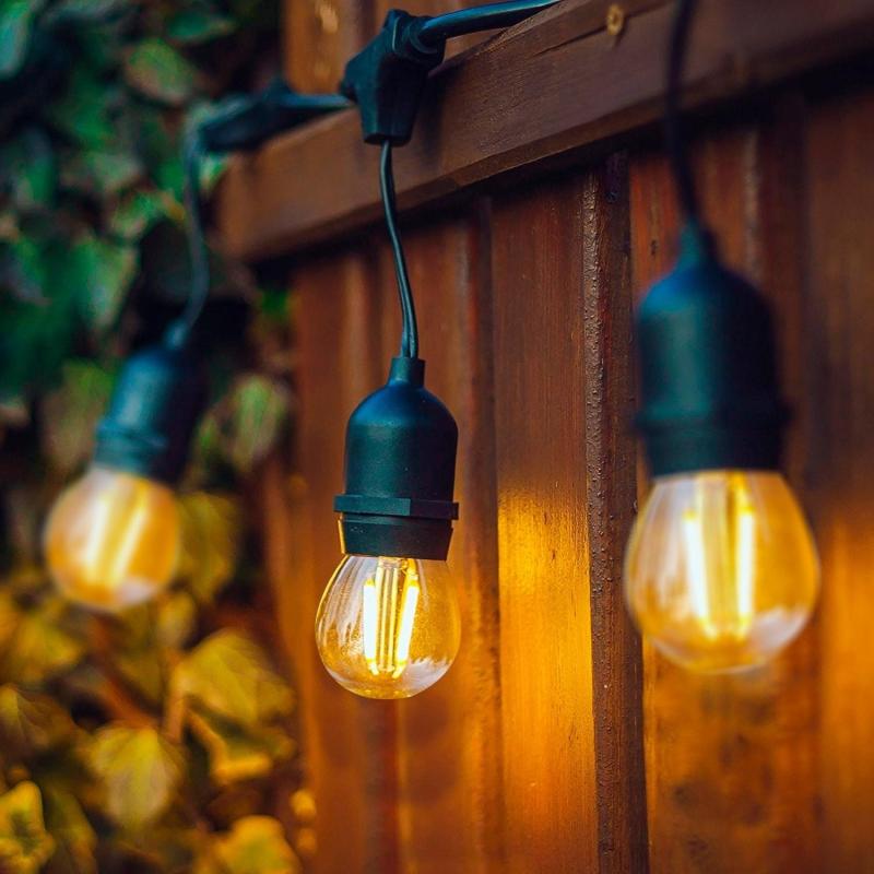 SOLTIVO lichtsnoer zwart detail filamentlamp