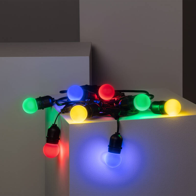 FESTAVO lichtsnoer zwart boven terras