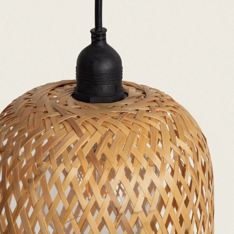 BAMBIVO bamboe hanglamp sfeerbeeld