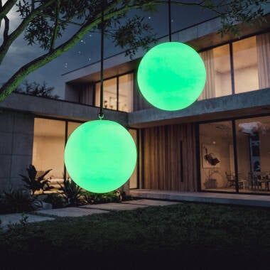 ORBIVO lichtbol in de tuin