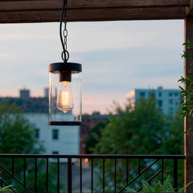 VITRAVO glazen hanglamp zwart detail