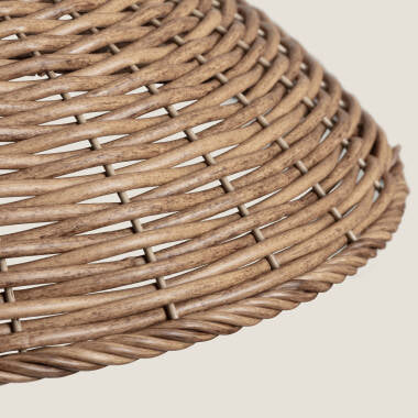 PLANIVO hanglamp rotan-effect boven tafel