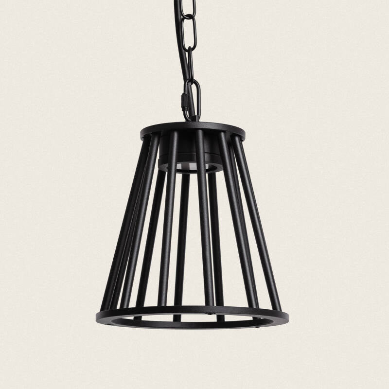 CONDARO conische buitenhanglamp zwart
