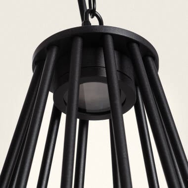 CONDARO buitenhanglamp zwart boven tafel