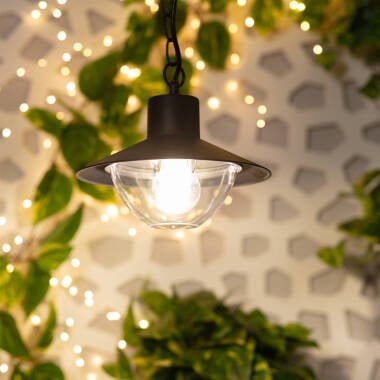 NORVANO buitenhanglamp zwart detail