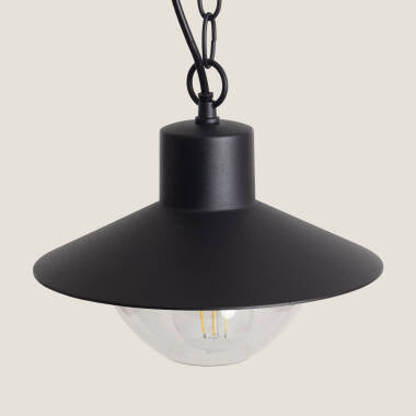 NORVANO buitenhanglamp zwart boven tafel