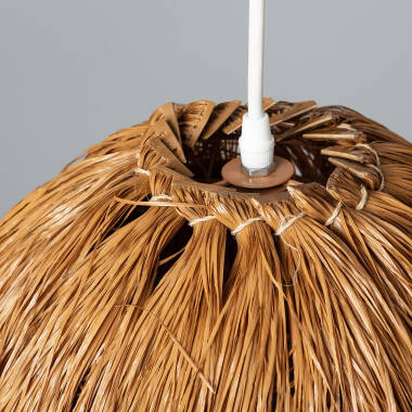 SALVIVO hanglamp rotan-effect op terras
