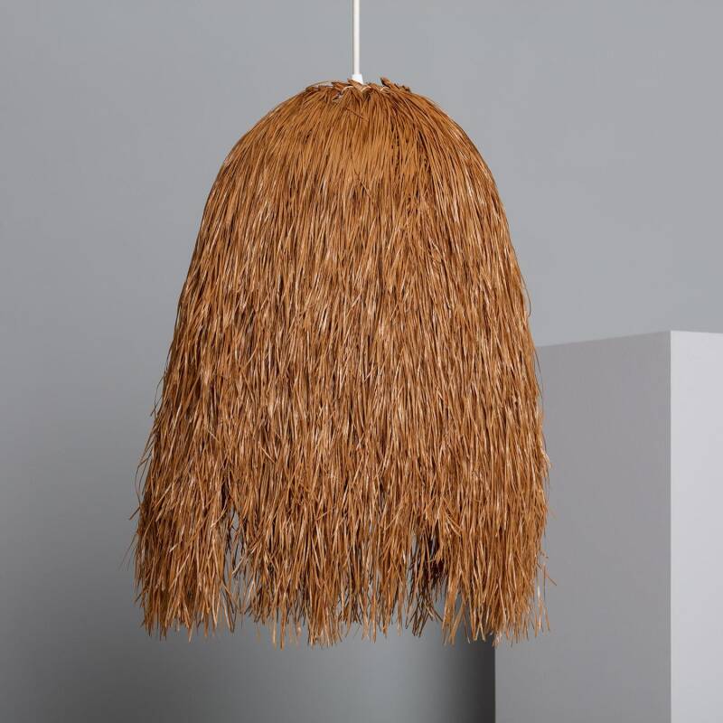 SALVIVO buitenhanglamp rotan-effect naturel