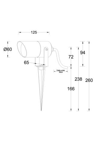 BRANTIVO tuinspot maattekening