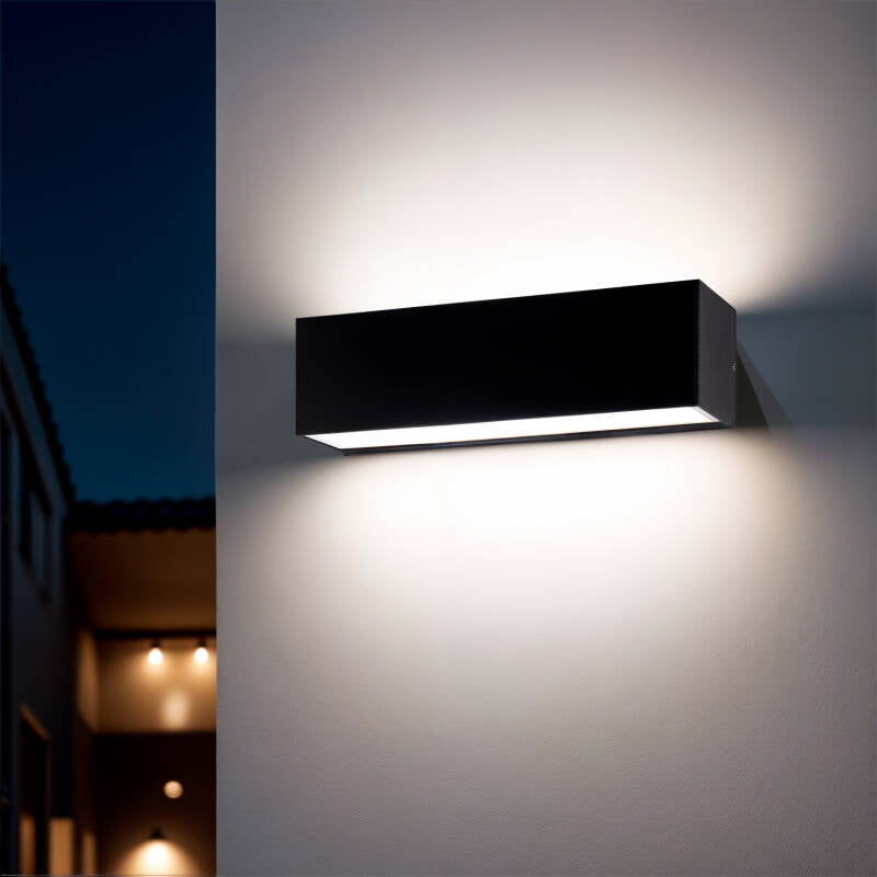 GEVARO buitenwandlamp zwart