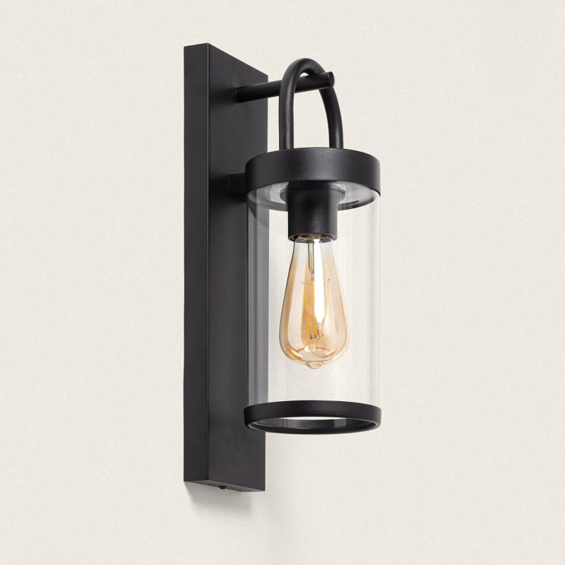 LERBIVO buitenwandlamp zwart