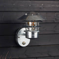 LESTAVO buitenwandlamp zilver