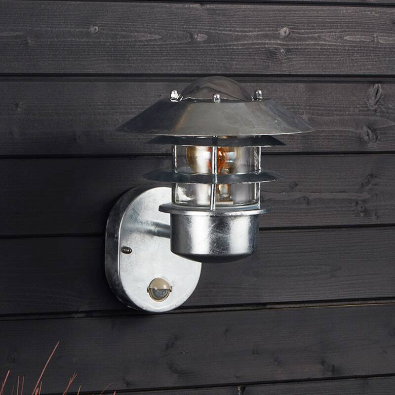 LESTAVO buitenwandlamp zilver