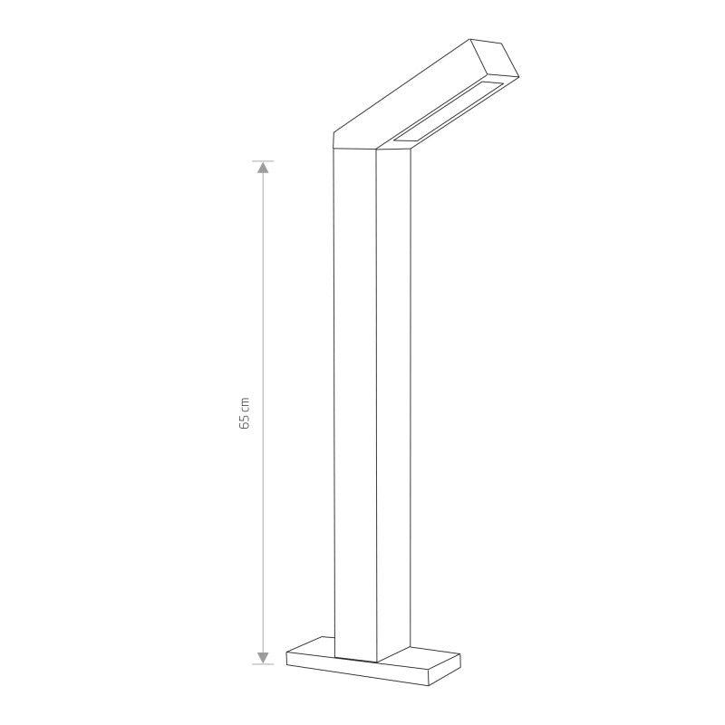 LHOTSE LED sokkellamp grafiet, afbeelding 2