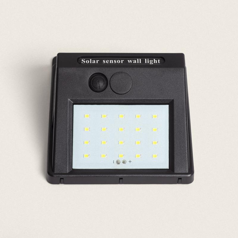 LORNANO solar buitenwandlamp zwart, afbeelding 3