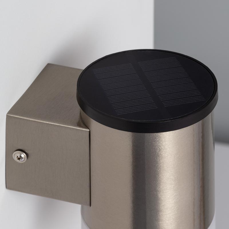MELDARO solar buitenwandlamp grijs, afbeelding 3