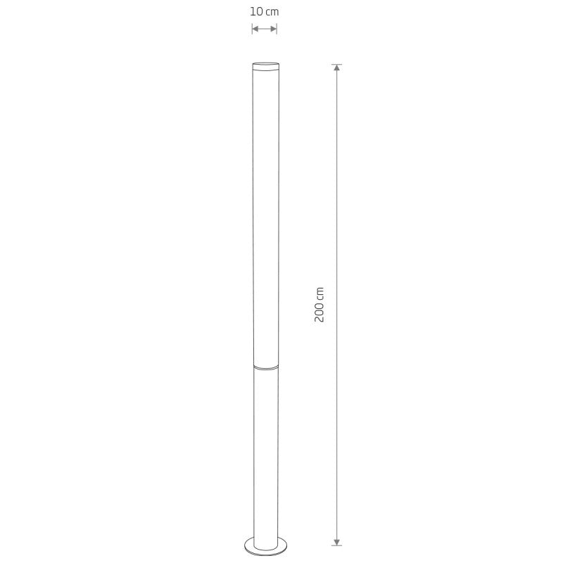 MIA LED staande tuinlamp zwart 200 cm, afbeelding 8